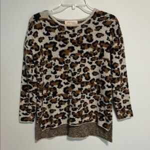 Philosophy Brown Leopard print Sweater Size XS